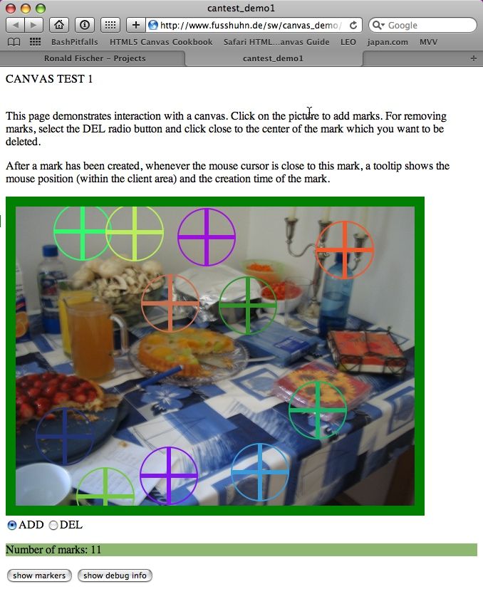 HTML5 Canvas Demo screenshot